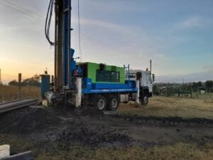 Borehole drilling in Mweiga, Kieni 3